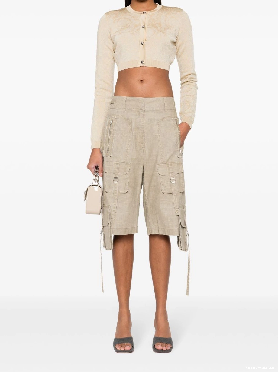 Affordable cropped cardigan lurex Women Barocco Versace 0501